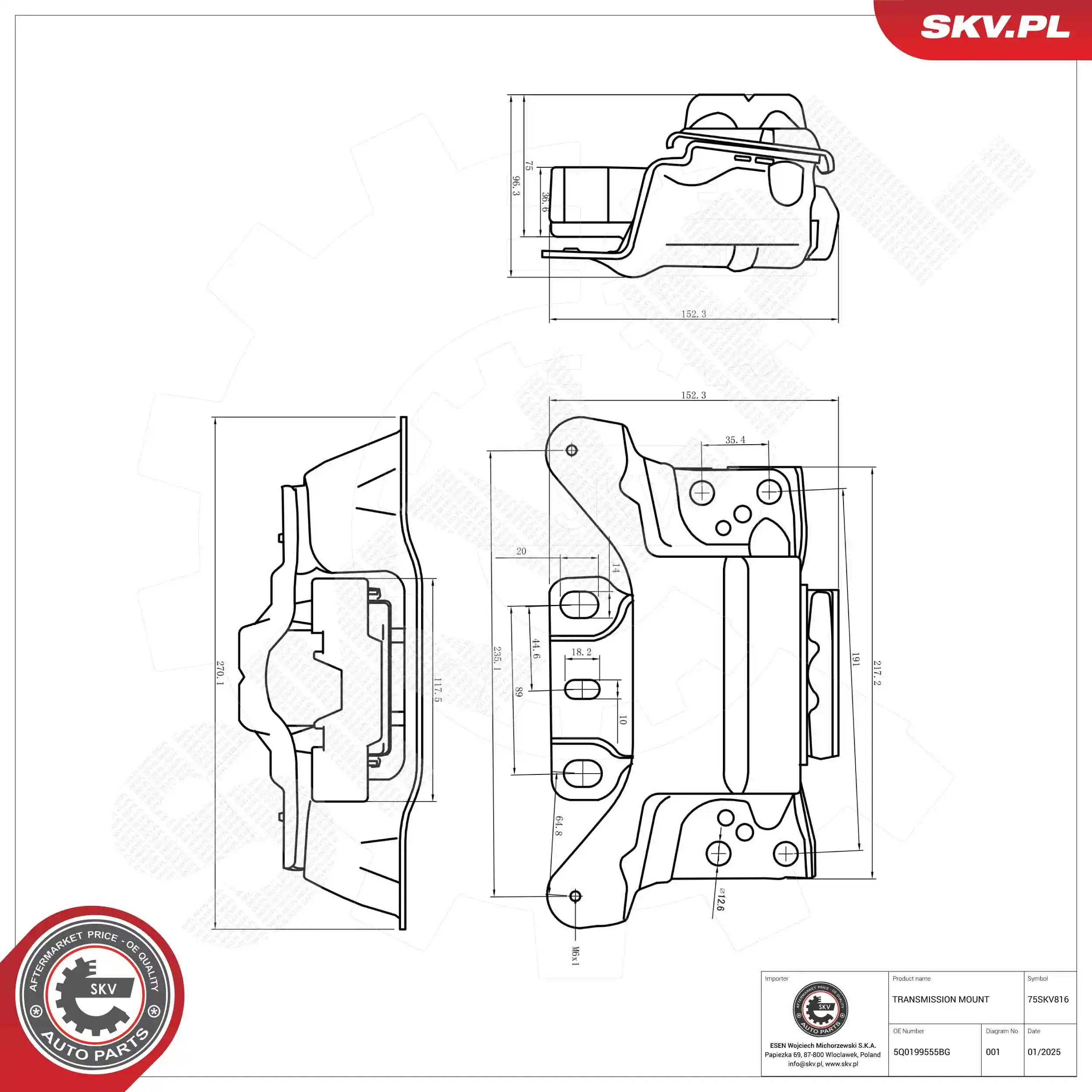 Mounting, automatic transmission